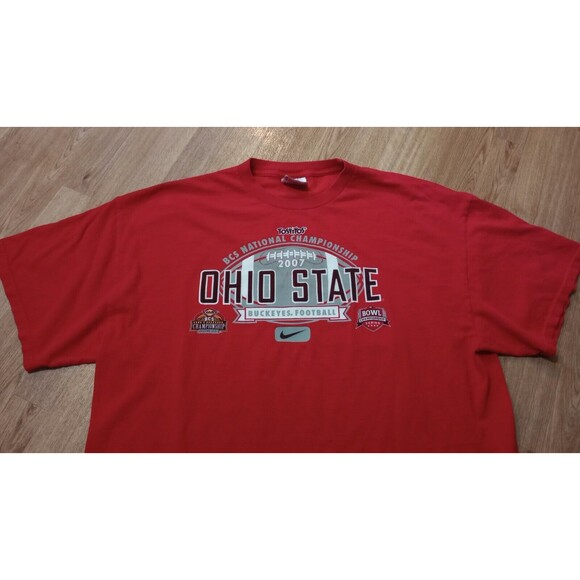Nike Team Ohio State Shirt Mens 2XL XXL OSU Buckeyes Tostitos Bowl 2007 National - Picture 3 of 14
